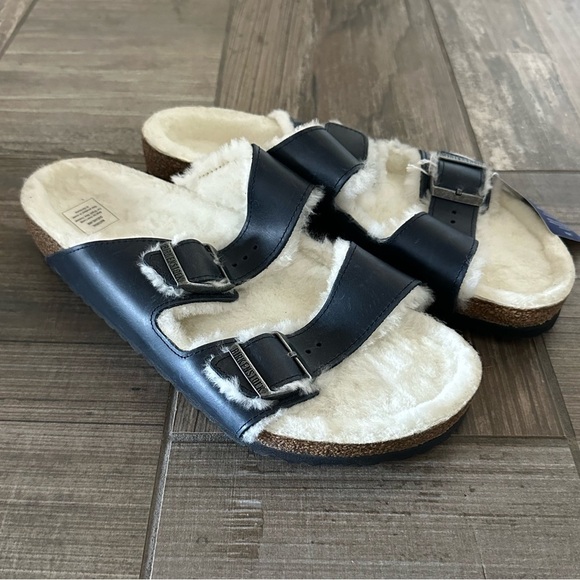 Birkenstock Arizona Suede Shearling Sandals Men’s size 10 main image 7